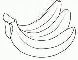 Banana Bananas Pisang Mewarnai Gambar Frutas Buah Kartun Putih Vegetables Sketsa Coloringtop Entitlementtrap Handyman Itam Tren Sketch Latihan Anak Designlooter sketch template