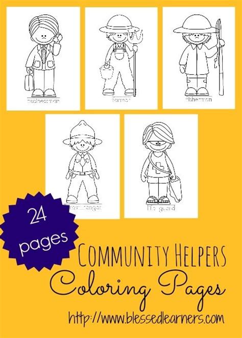 community helper coloring pages   images  community helpers