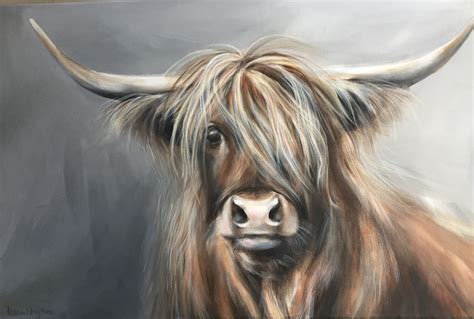 highland  painting highland  art scottish highland