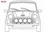 Coloring Mini Cooper Pages Popular sketch template