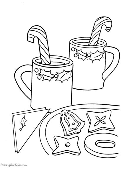 printable coloring pages christmas candy canes