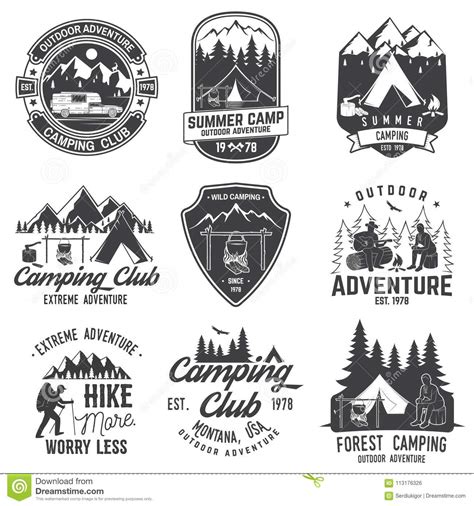 summer camp vector illustration concept for shirt or logo print stamp or tee stock vector