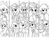 Coloring Equestria Ponies Coloring4free Everfreecoloring Corresponding Twilight Applejack sketch template