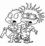 Coloring Pages Rugrats Printable Chuckie Kids Print Nickelodeon Sheets 90s Fun Cartoon Choose Board sketch template
