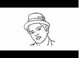 Bruno Mars Draw Drawing Step sketch template