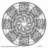 Acts Mandala Kindness Mantra Mandalas sketch template