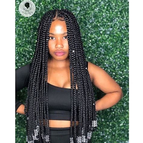 nigerian braids gang on instagram “beaded box braids 😍😍 novonne