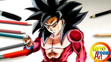 Dibujando A Goku Ssj 4 Dragon Ball Heroes Nito Toons