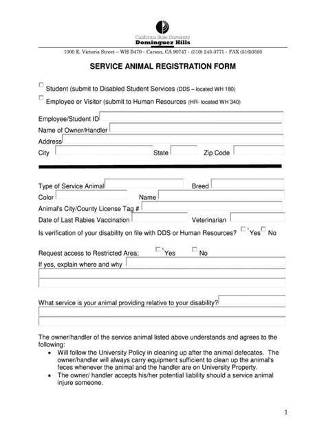 emotional support animal certificate template