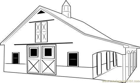 horse stable coloring pages coloring pages