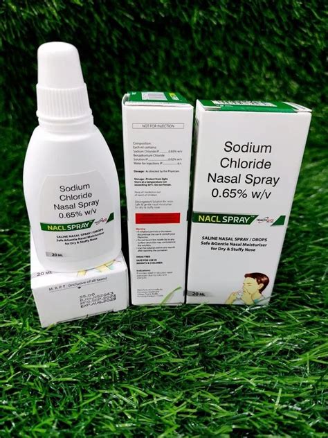 naclspray  wv sodium chloride nasal spray packaging type box packaging size  ml