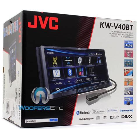 kw vbt jvc double din  dash  touchscreen stereo receiver  sd card slot  aux