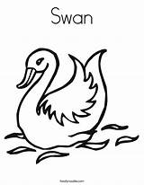Swan Coloring Cygne Worksheet Angsa Blanc Est Le Pages Print Noodle Outline Quack Twistynoodle Duck Built California Usa Twisty Ll sketch template