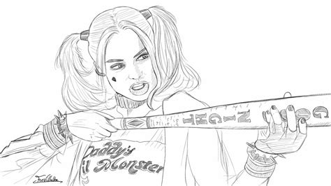 top  harley quinn coloring pages  kids home inspiration