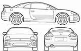 Mitsubishi Eclipse Car Blueprints Coupe 3g 2003 Drawing Coloring Blueprint Pages Sketch Spyder Narod Ru Cars Gif Clipart Gt Template sketch template
