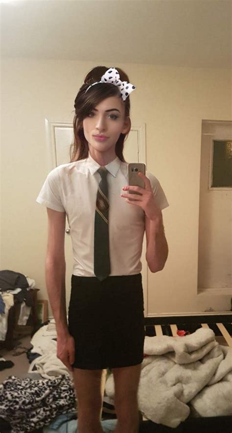 Exposed Sissy Schoolgirl Kylie In Uniform Freakden