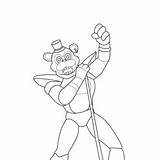 Freddy Glamrock Fnaf Freddys Coloringpages101 sketch template