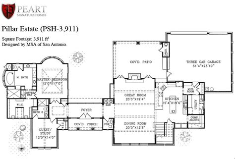 texas hill country floor plans  story house plans pinterest texas hill country