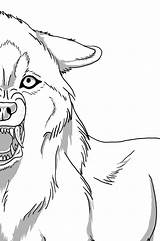 Wolf Twilight Lineart Snarling Wolves Img15 Fc05 sketch template