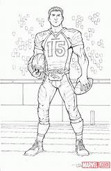Coloring Broncos Tebow Tim Todd Denver Nauck Pages Marvel Comics Superhero Comic Treatment Gets Popular Espn sketch template