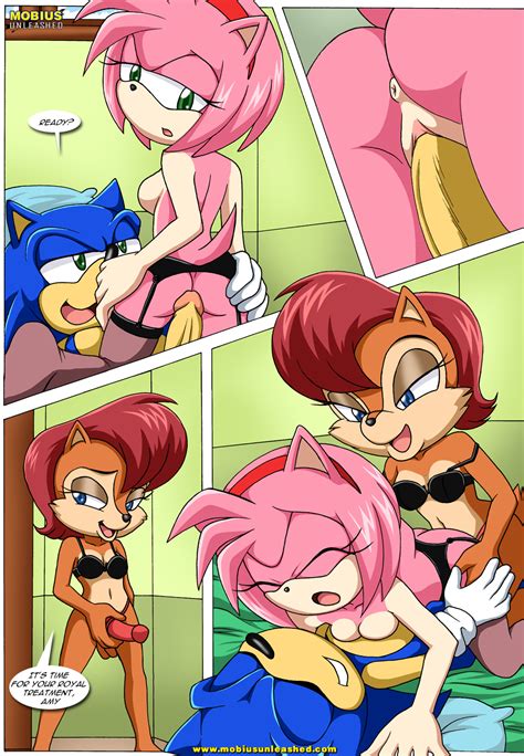 xbooru amy rose anal anthro anus bbmbbf bisexual breasts butt butt grab chipmunk comic dildo