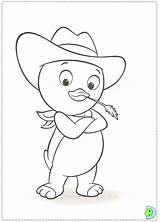 Backyardigans Coloring Pages Pablo Print Dinokids Tasha Color Sticky Library Clipart Close Popular Getcolorings Coloringhome sketch template