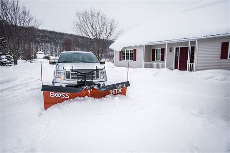 boss snowplow introduces htx  plow  light duty trucks