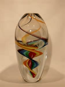 Antiques Atlas Murano Art Glass Vase Multi Colour Swirl