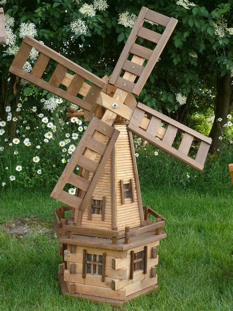 build  wooden garden windmill wooden home
