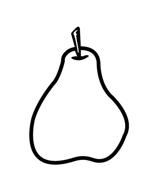 printable pear coloring page  kids great coloring page coloring home