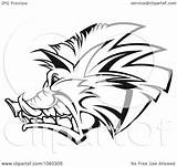 Razorback Clipartmag Boar sketch template