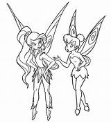 Tinkerbell Coloring Pages Printable Kids Baby Fairies Disney Print sketch template