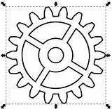 Gears Gear Coloring Steampunk Cogs Template Drawing Templates Printable Paper Pages Vbs Factory Nicu Color Foss Nicubunu Birthday 3d Repeat sketch template