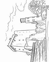 Castle Blarney Coloring Ireland Categories sketch template