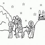 Advent Betlemme Verso Nativity sketch template