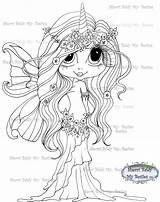Unicorn Coloring Pages Fairy Besties Digi Magical Tm Instant Stamp Dolls Enchanted sketch template