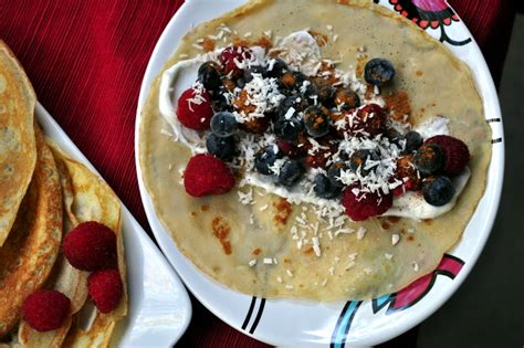 breakfast in bed coconut paleo crepes — what runs lori
