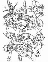 Pokemon Coloring Pages Advanced Group Characters Colouring Printable Color Print Picgifs Clip Boys Pikachu Library Clipart Detailed Choose Board Popular sketch template