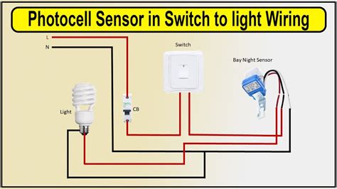 photocell sensor  switch  light wiring diagram wiring  sensor   light