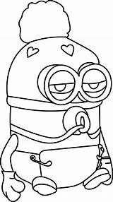 Minion Coloring Pages Baby Minions Color Printable Print Getcolorings Outline Wecoloringpage sketch template