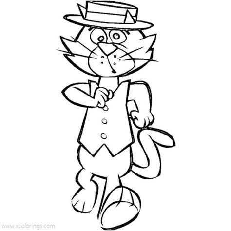 tv show top cat coloring pages printable xcoloringscom