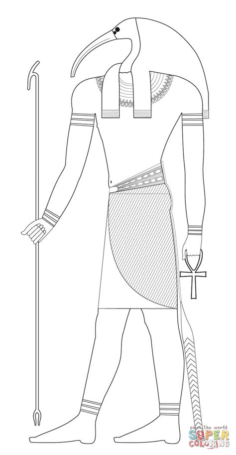 Thoth Coloring Page Free Printable Coloring Pages Egypt Tattoo