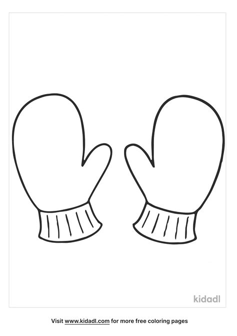 printable coloring pages mittens