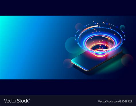 modern mobile cell phone  colorful background vector image