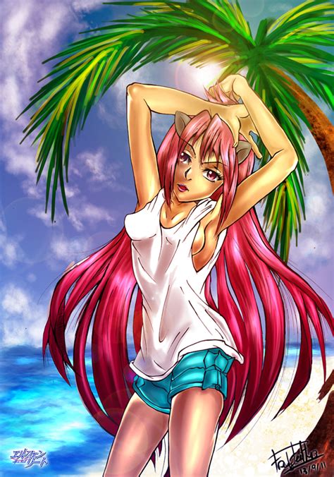 Commission Elfen Lied Lucy By Freezingfeathers On Deviantart