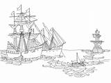 Colorare Caravelle Colombo Disegni Carabelas Columbus Ships Cristoforo Immagini Malvorlage sketch template