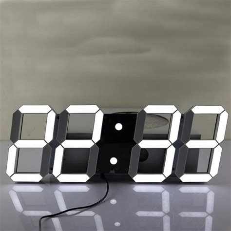 large led digital wall clock