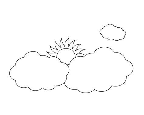 sun  clouds coloring pages sun coloring pages sun  clouds