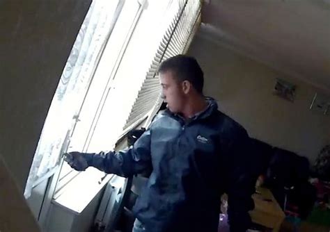 Dozy Burglar Caught On Cctv Steals Camera From Home Uk News