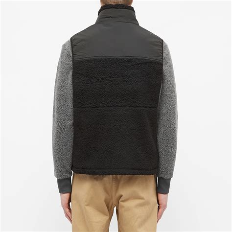 penfield waterford fleece vest black